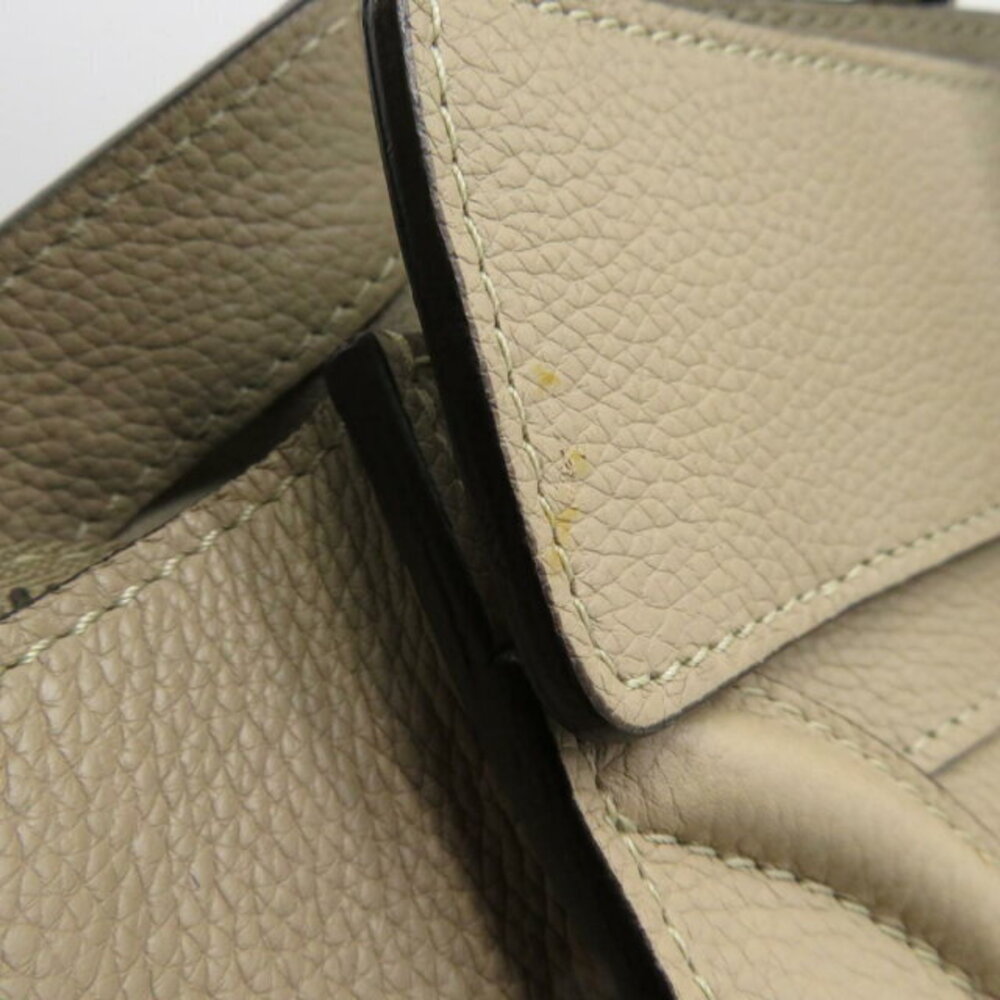Celine Luggage Shopper Handbag Leather Gray Beige Bag - Picture 10 of 16